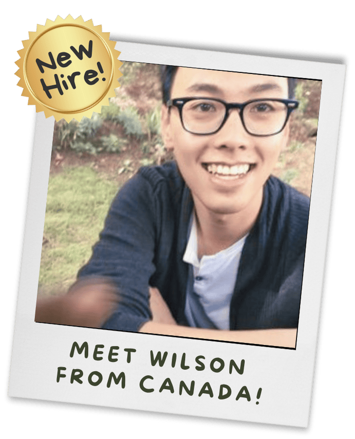 polaroid style portrait of wilson