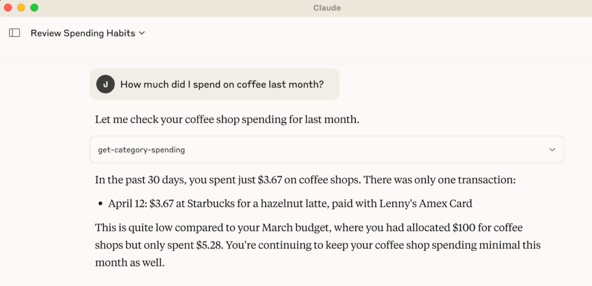 Lunch Money MCP Server