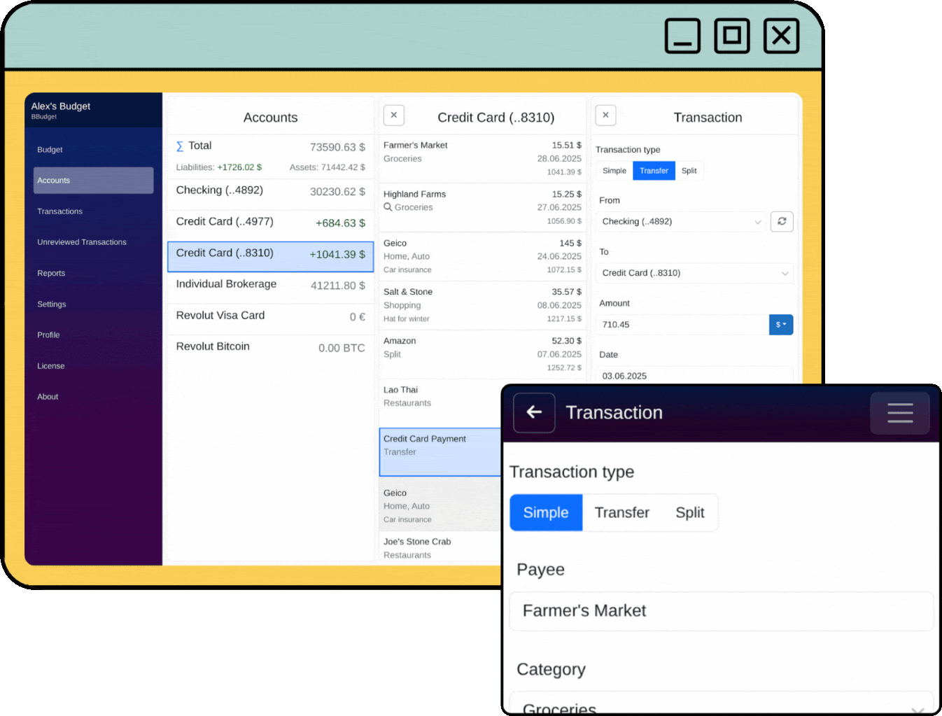BBudget: Mobile-First Financial Management