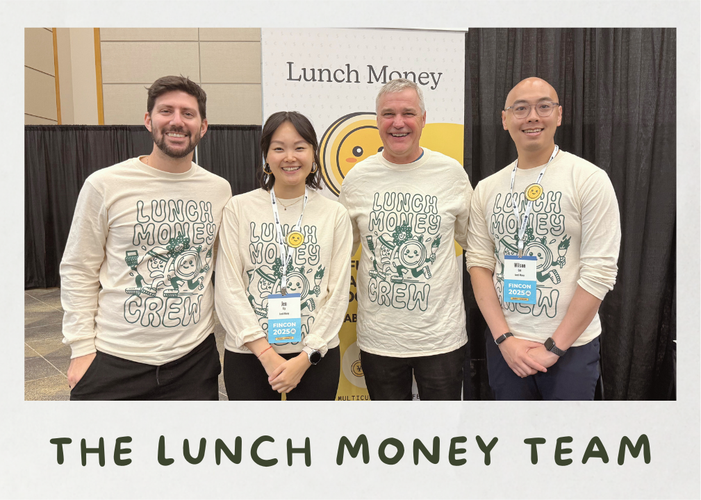 The Lunch Money team at FinCon