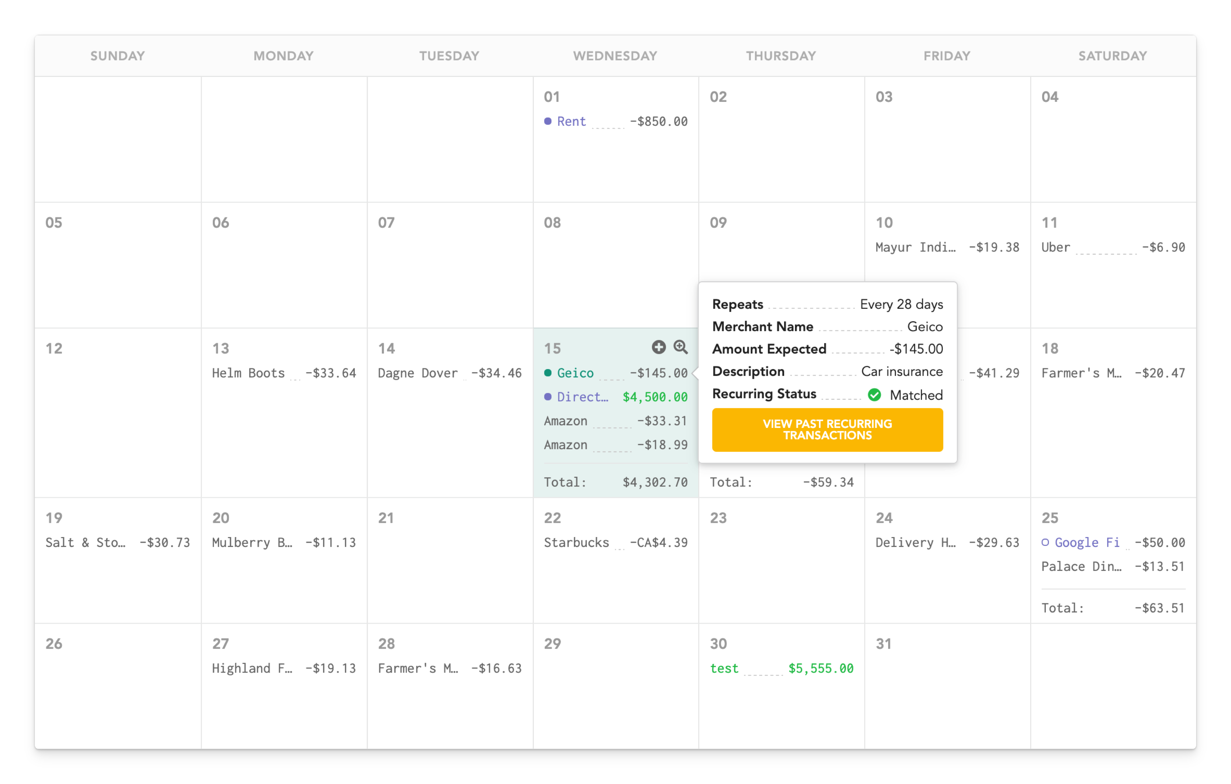 Calendar