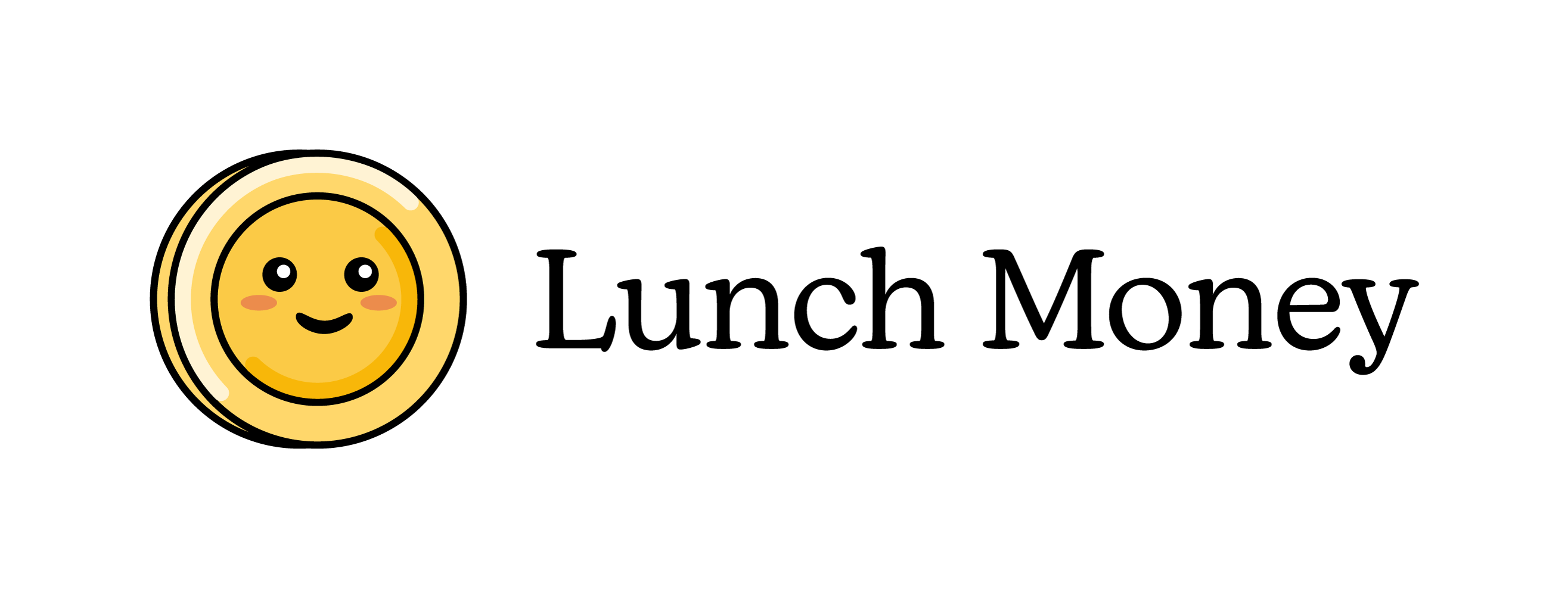 Lunch Money horizontal logo, one row
