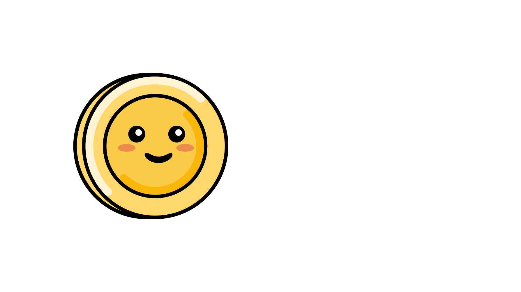 Lunch Money horizontal logo, two rows, dark mode
