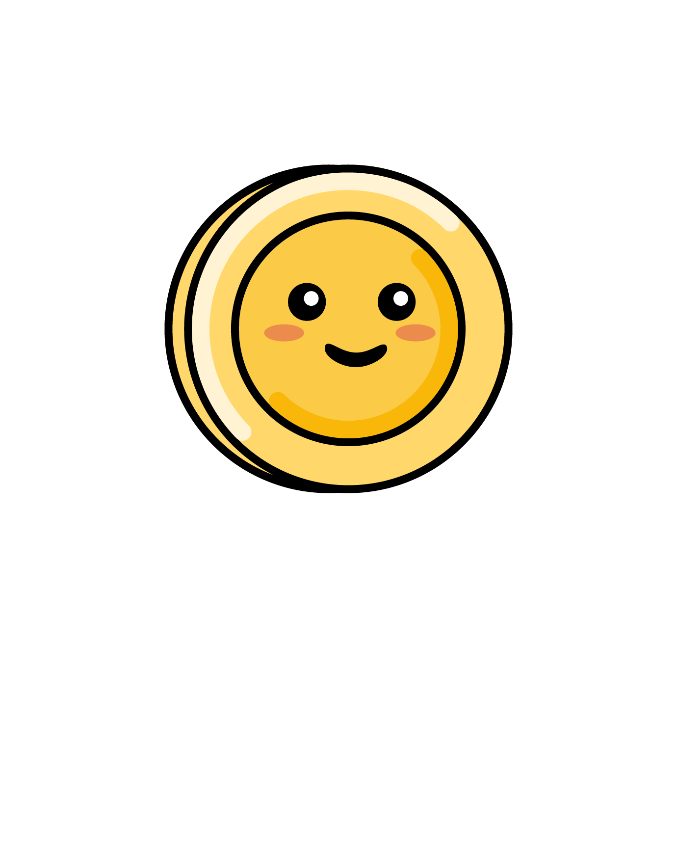 Lunch Money vertical logo, dark mode